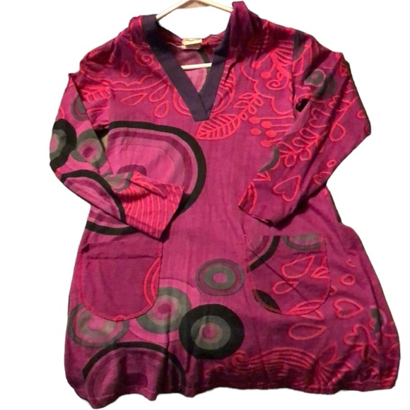 Tunic with Flair and a Hood - Picture 2 of 6